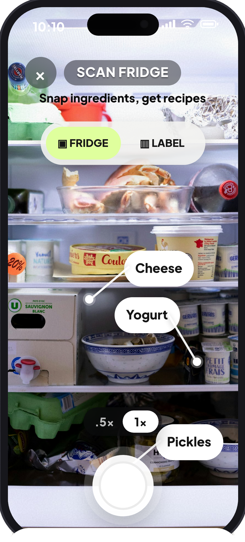 Forky fridge screen